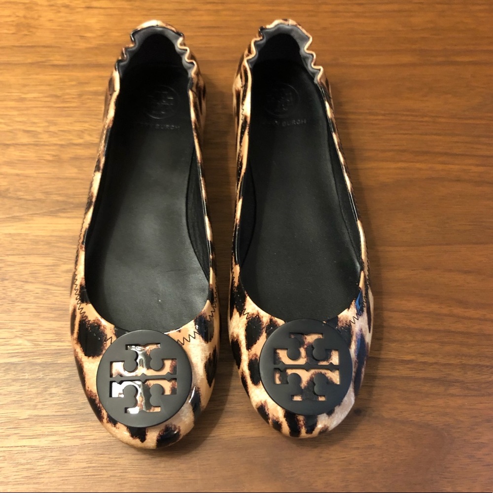 Tory Burch Minnie travel flats Leopard 7